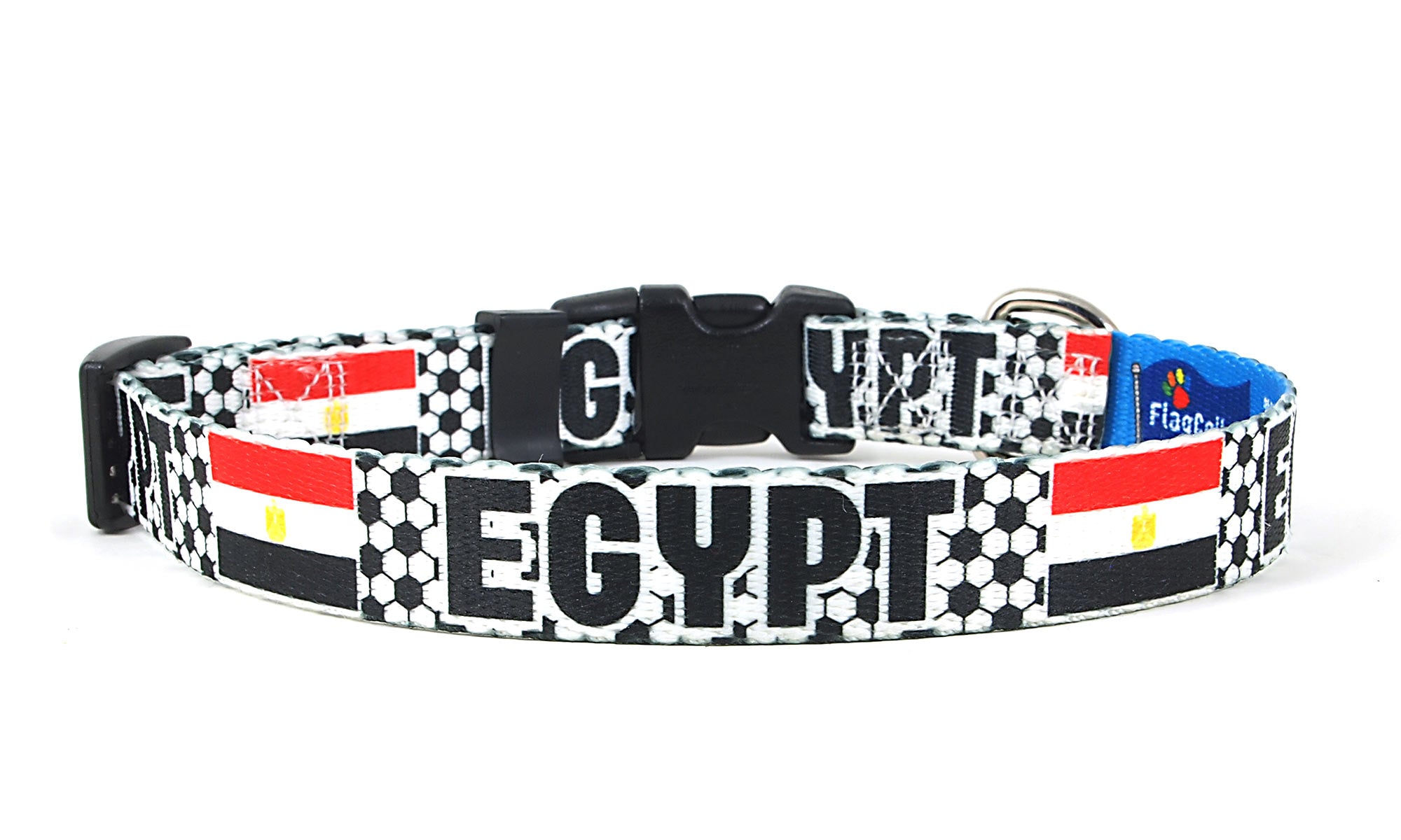 Egypt Dog Collar for Soccer Fans  | Quick Release or Martingale Style