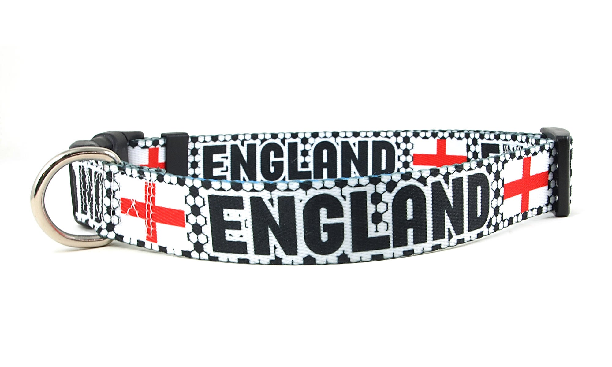 England Dog Collar for Soccer Fans  | Quick Release or Martingale Style