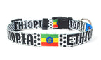 Ethiopia Dog Collar for Soccer Fans  | Quick Release or Martingale Style