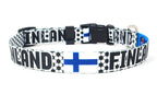 Finland Dog Collar for Soccer Fans  | Quick Release or Martingale Style