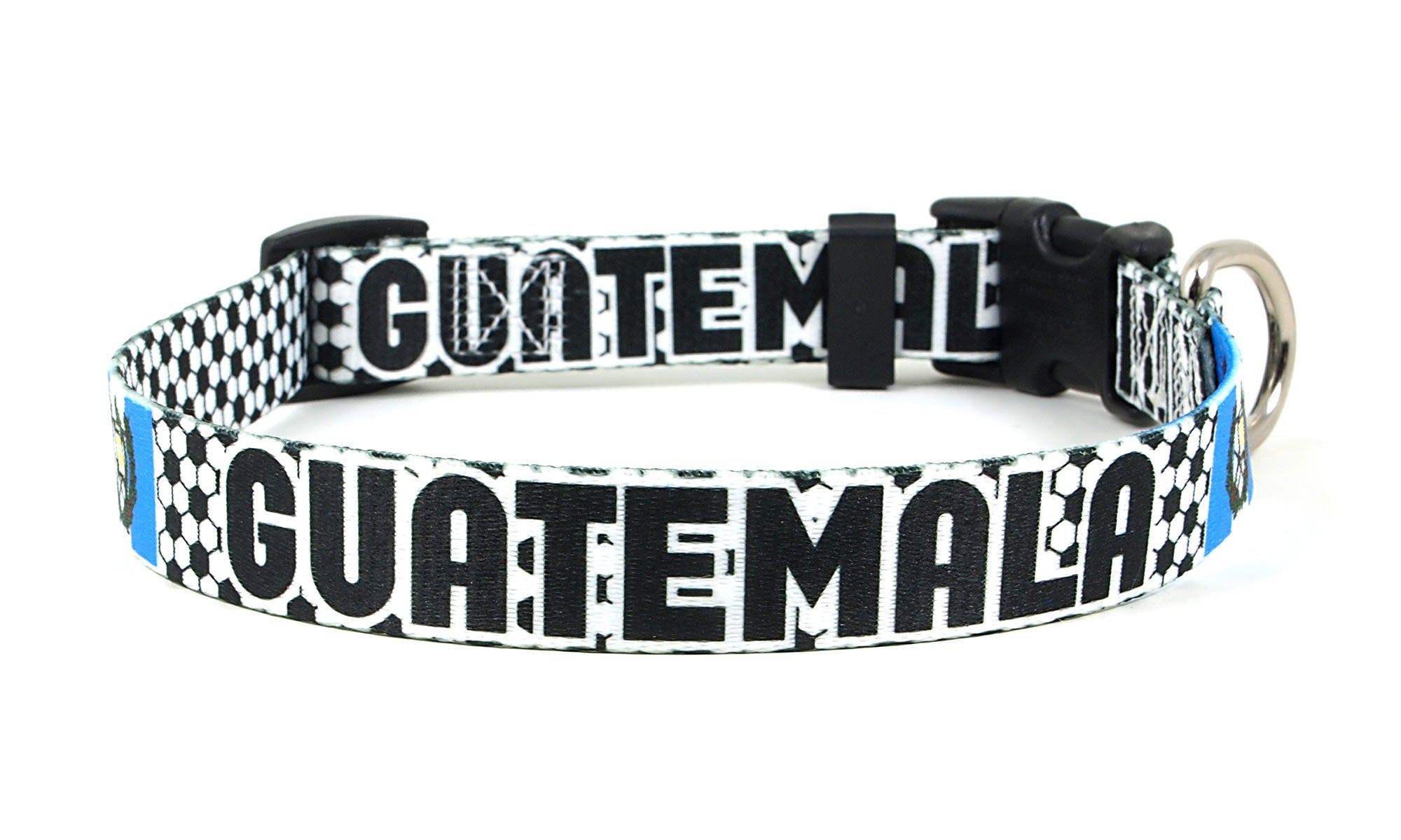 Guatemala Dog Collar for Soccer Fans  | Quick Release or Martingale Style