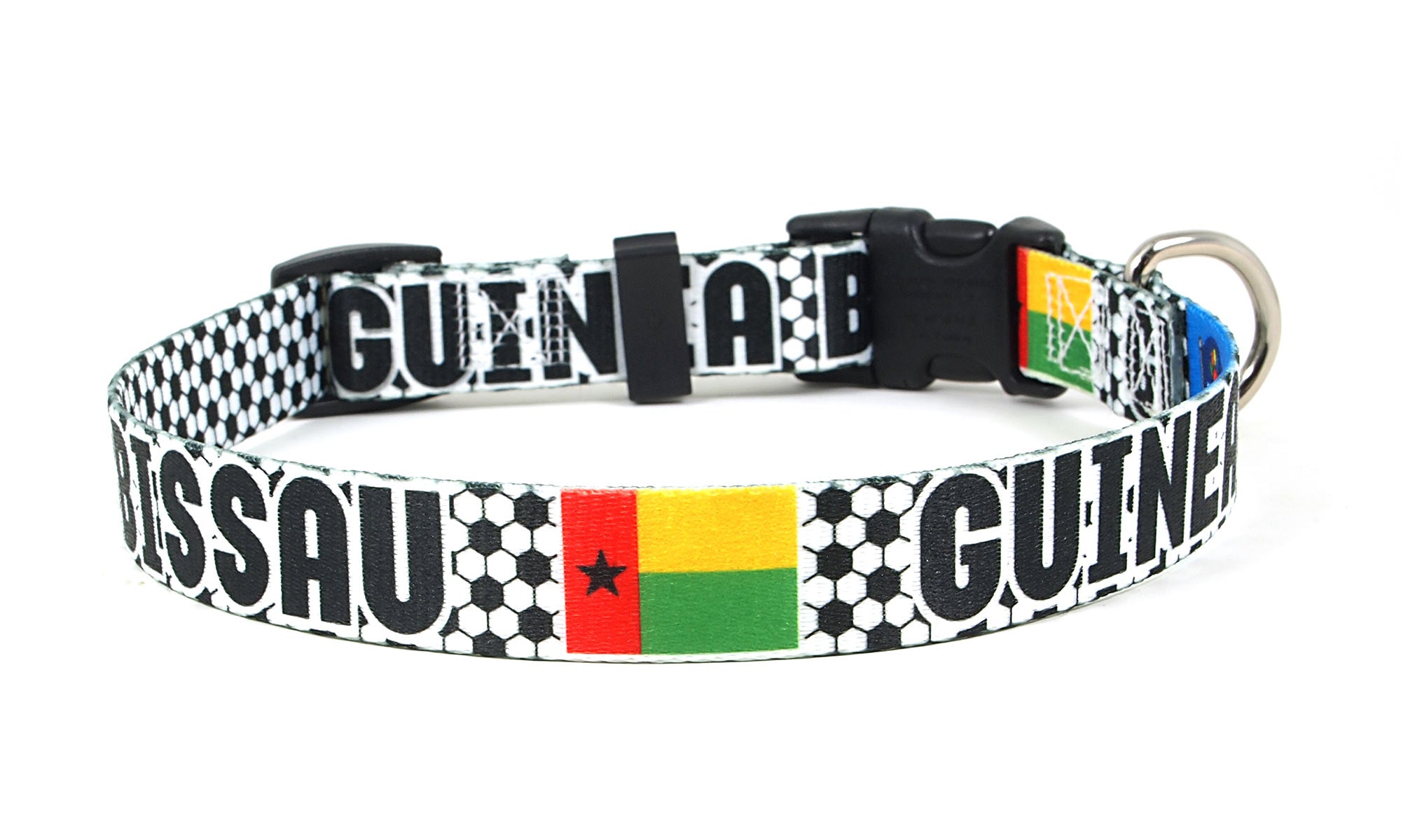 Guinea-Bissau Dog Collar for Soccer Fans  | Quick Release or Martingale Style