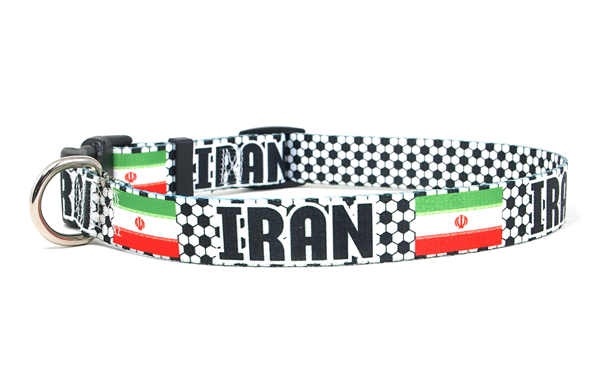 Iran Dog Collar for Soccer Fans  | Quick Release or Martingale Style