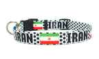 Iran Dog Collar for Soccer Fans  | Quick Release or Martingale Style