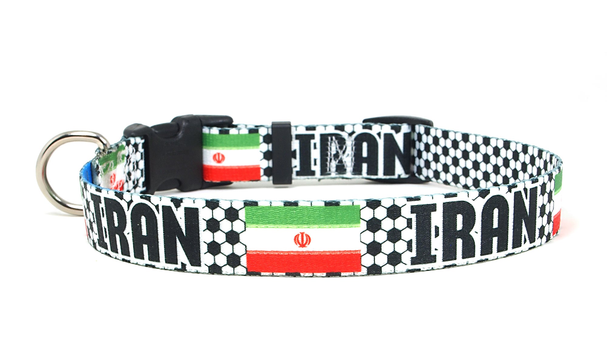 Iran Dog Collar for Soccer Fans  | Quick Release or Martingale Style