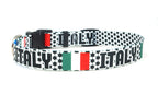 Italy Dog Collar for Soccer Fans  | Quick Release or Martingale Style