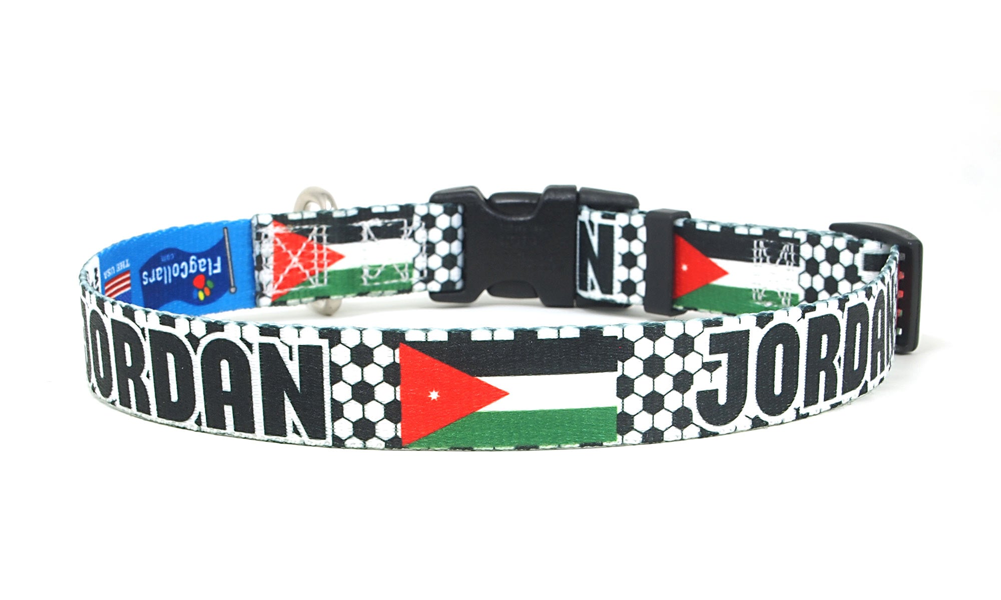 Jordan Dog Collar for Soccer Fans | Black or Pink | Quick Release or Martingale Style | Made in NJ, USA