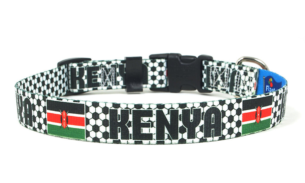 Kenya Dog Collar for Soccer Fans  | Quick Release or Martingale Style