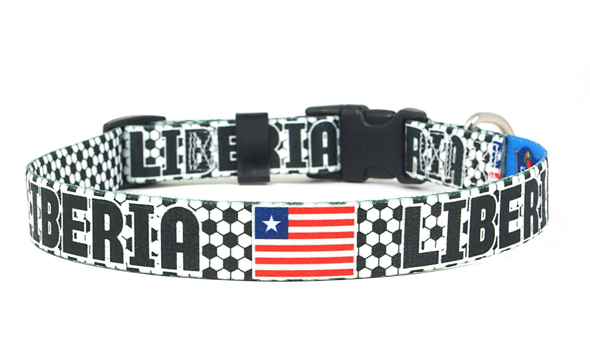 Liberia Dog Collar for Soccer Fans  | Quick Release or Martingale Style