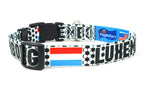 Luxembourg Dog Collar for Soccer Fans  | Quick Release or Martingale Style