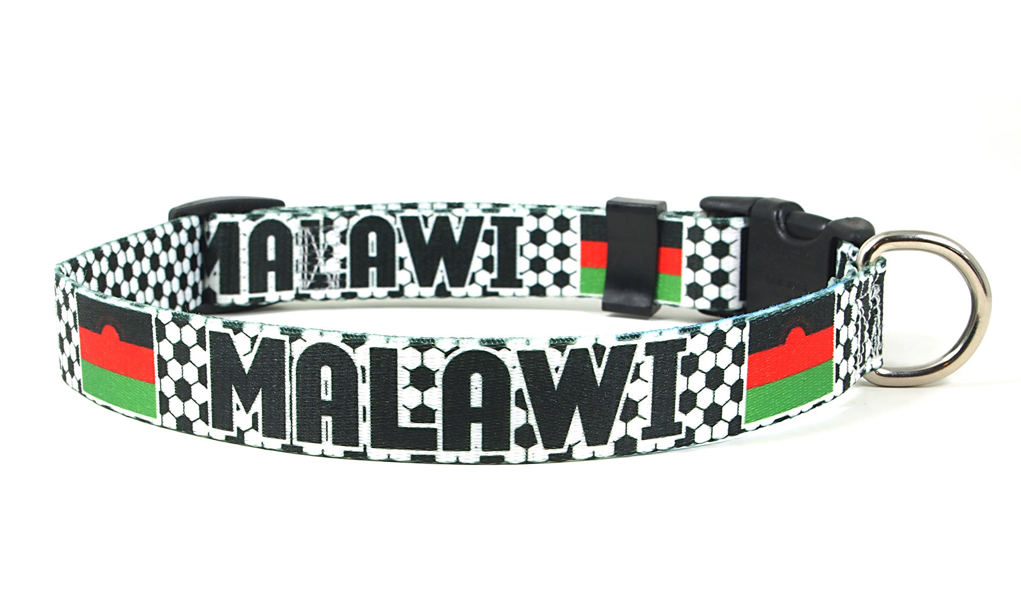 Malawi Dog Collar for Soccer Fans  | Quick Release or Martingale Style