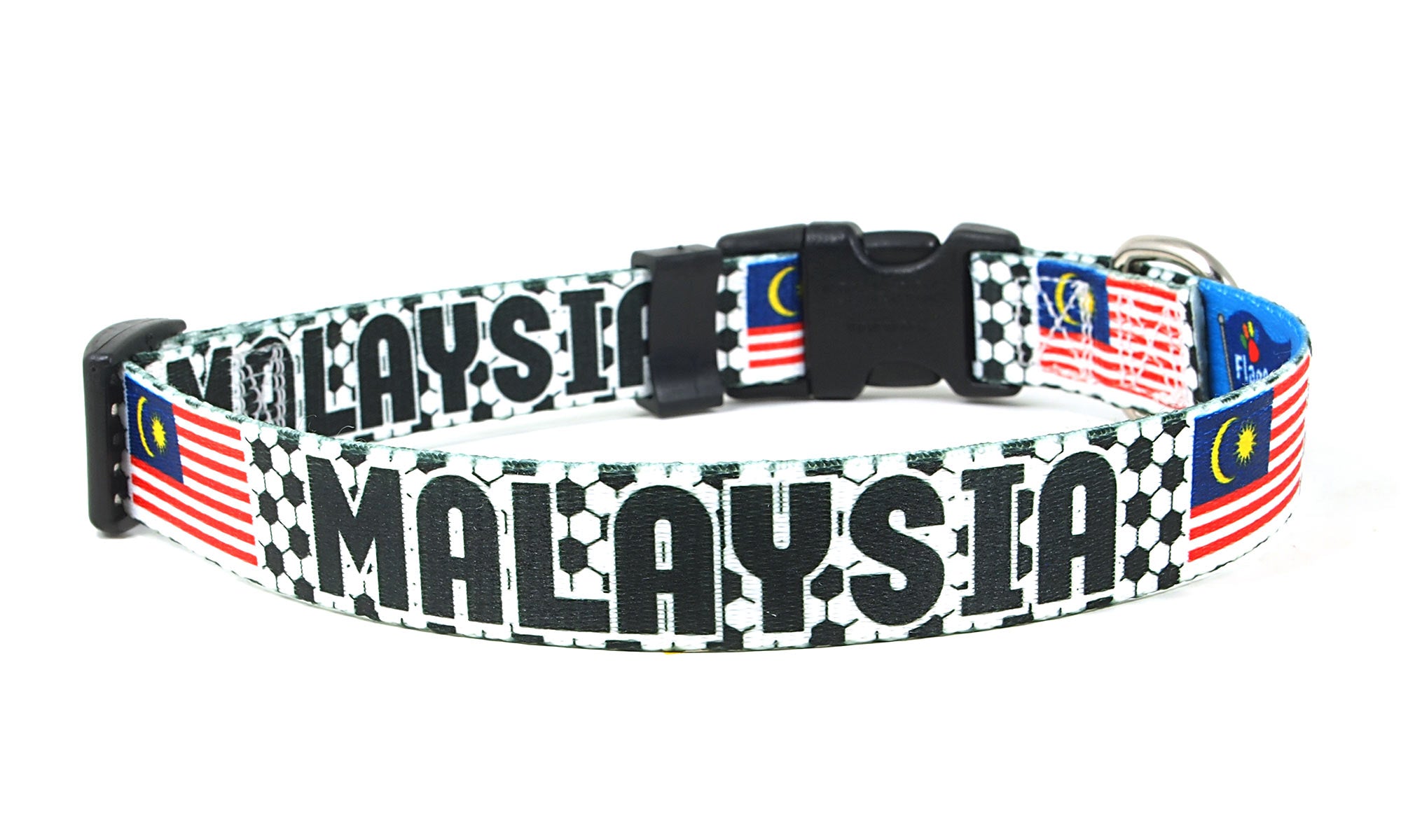 Malaysia Dog Collar for Soccer Fans  | Quick Release or Martingale Style