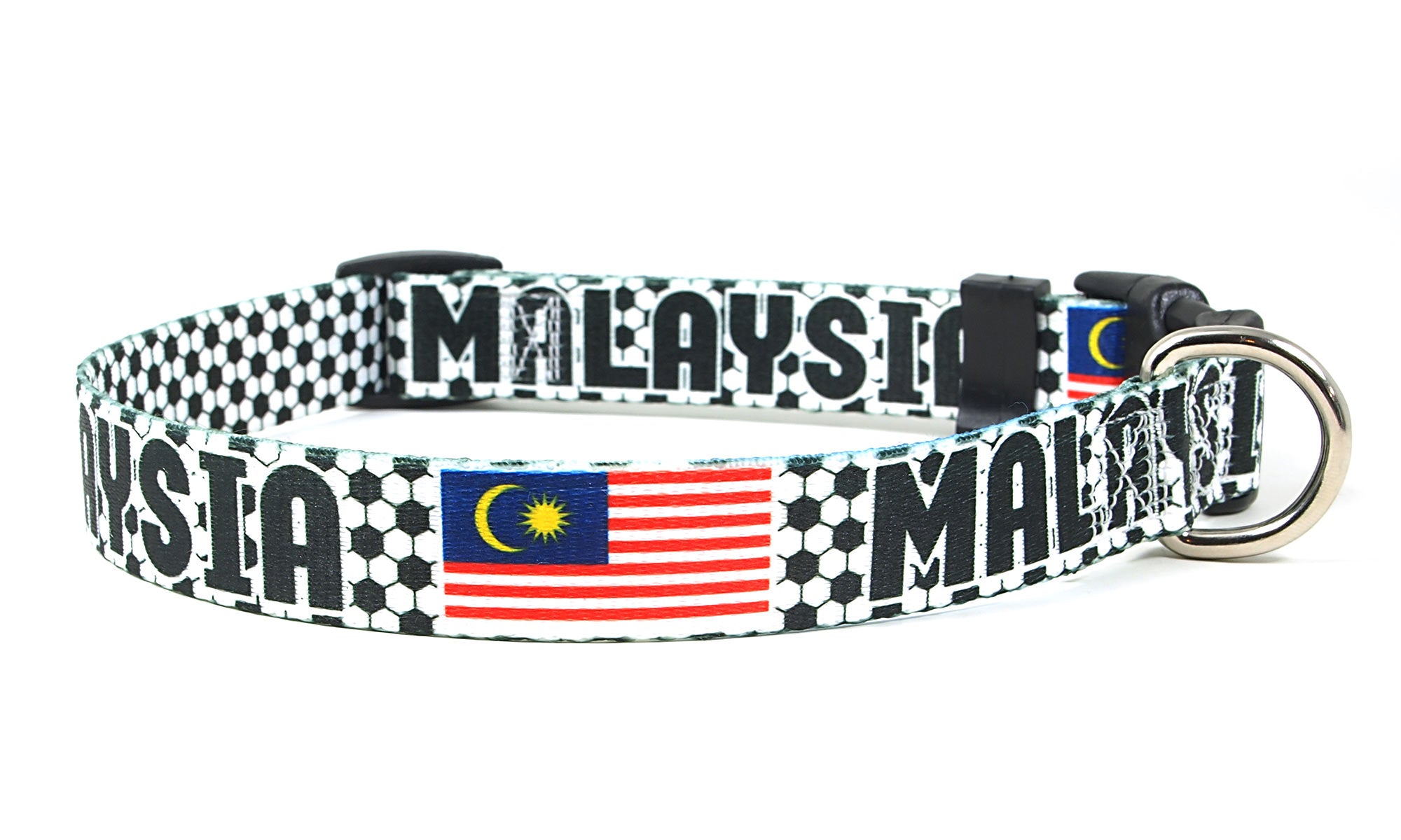 Malaysia Dog Collar for Soccer Fans  | Quick Release or Martingale Style