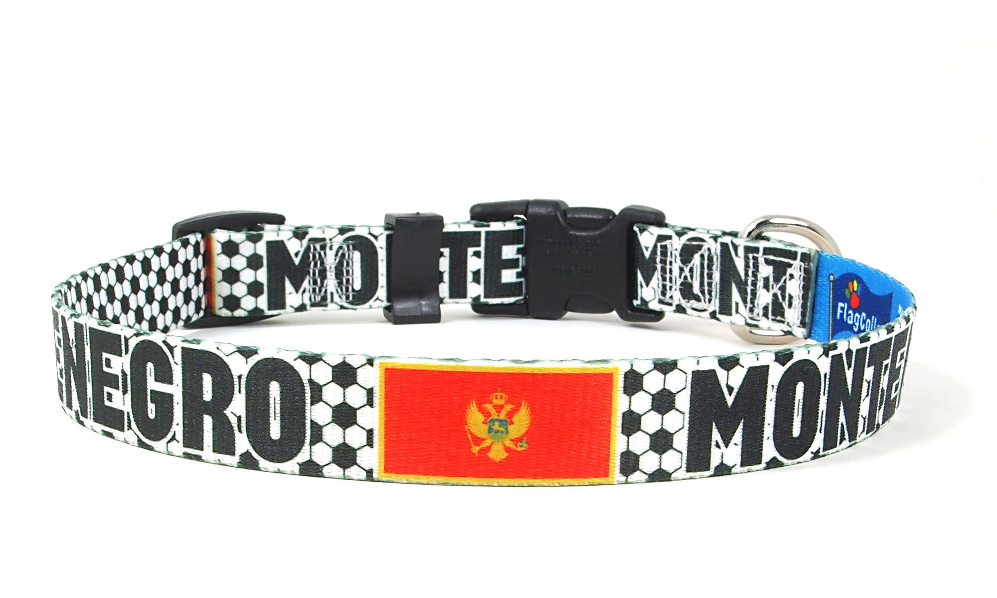 Montenegro Dog Collar for Soccer Fans  | Quick Release or Martingale Style