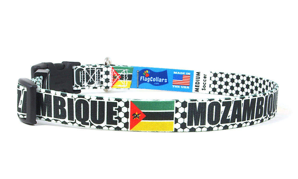 Mozambique Dog Collar for Soccer Fans  | Quick Release or Martingale Style