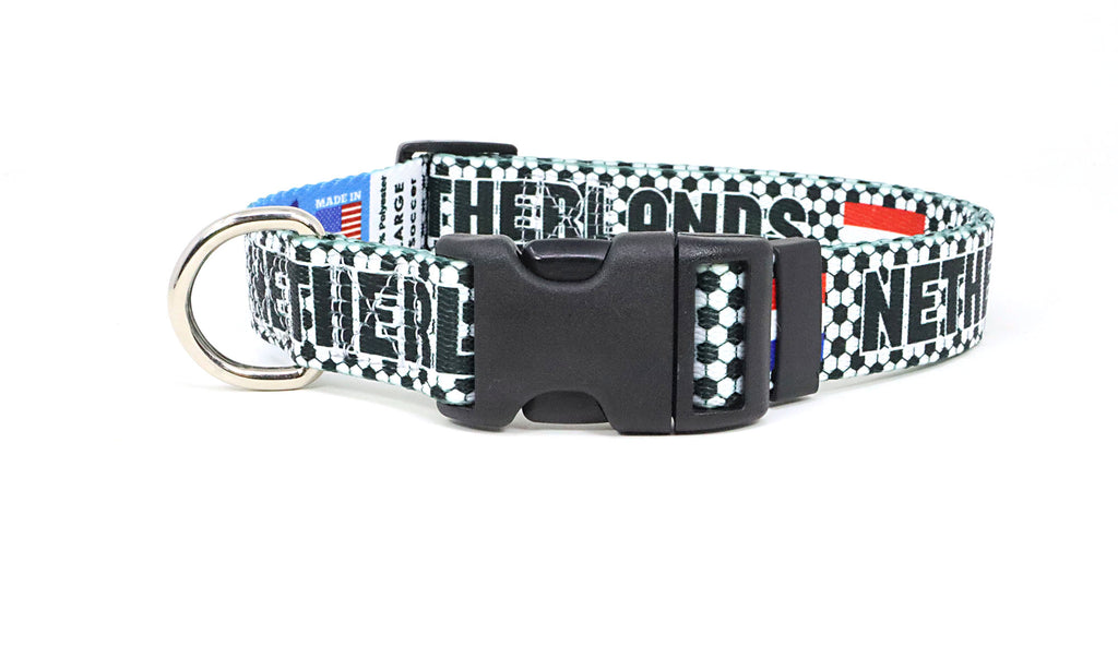 Netherlands Dog Collar for Soccer Fans  | Quick Release or Martingale Style
