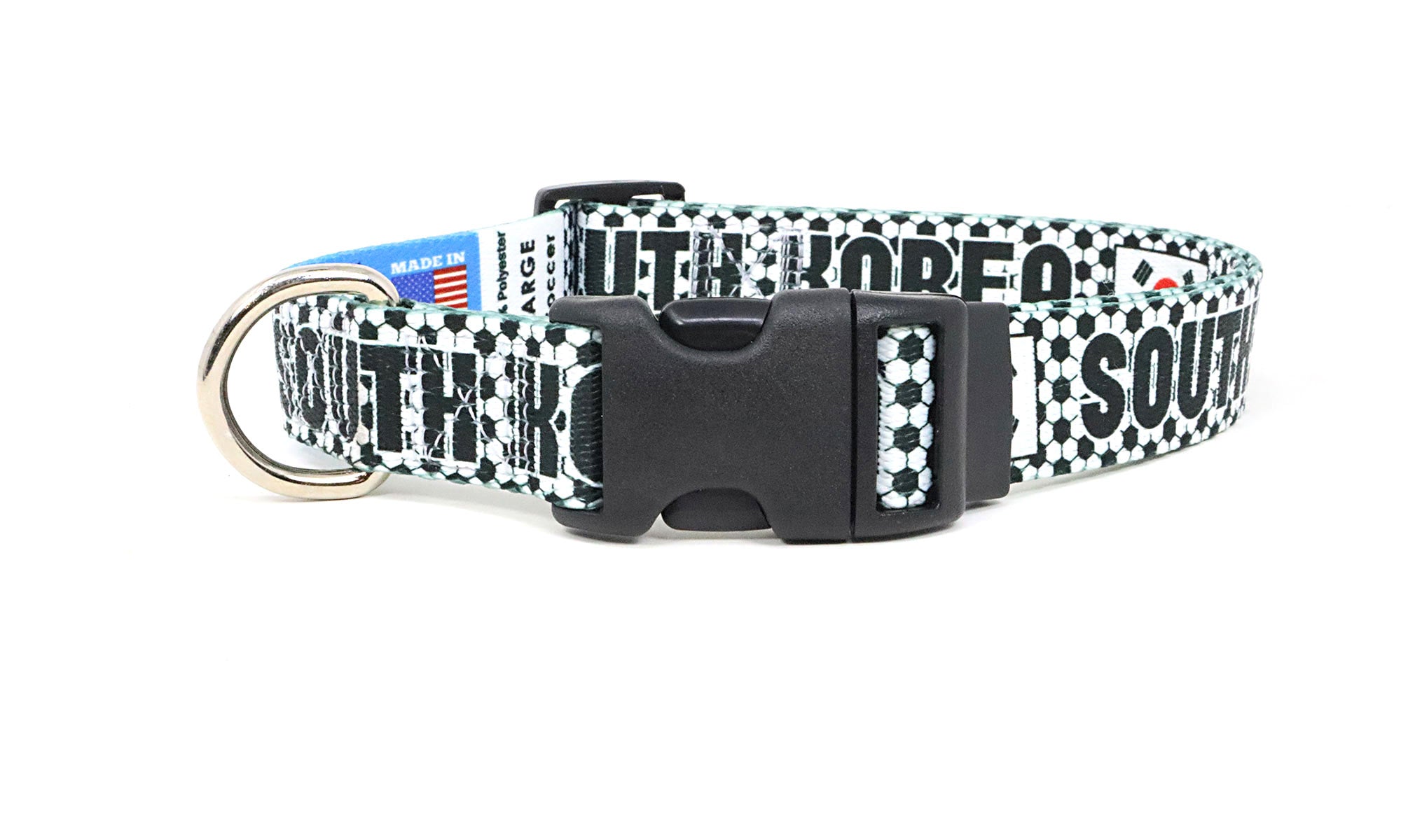 South Korea Dog Collar for Soccer Fans  | Quick Release or Martingale Style