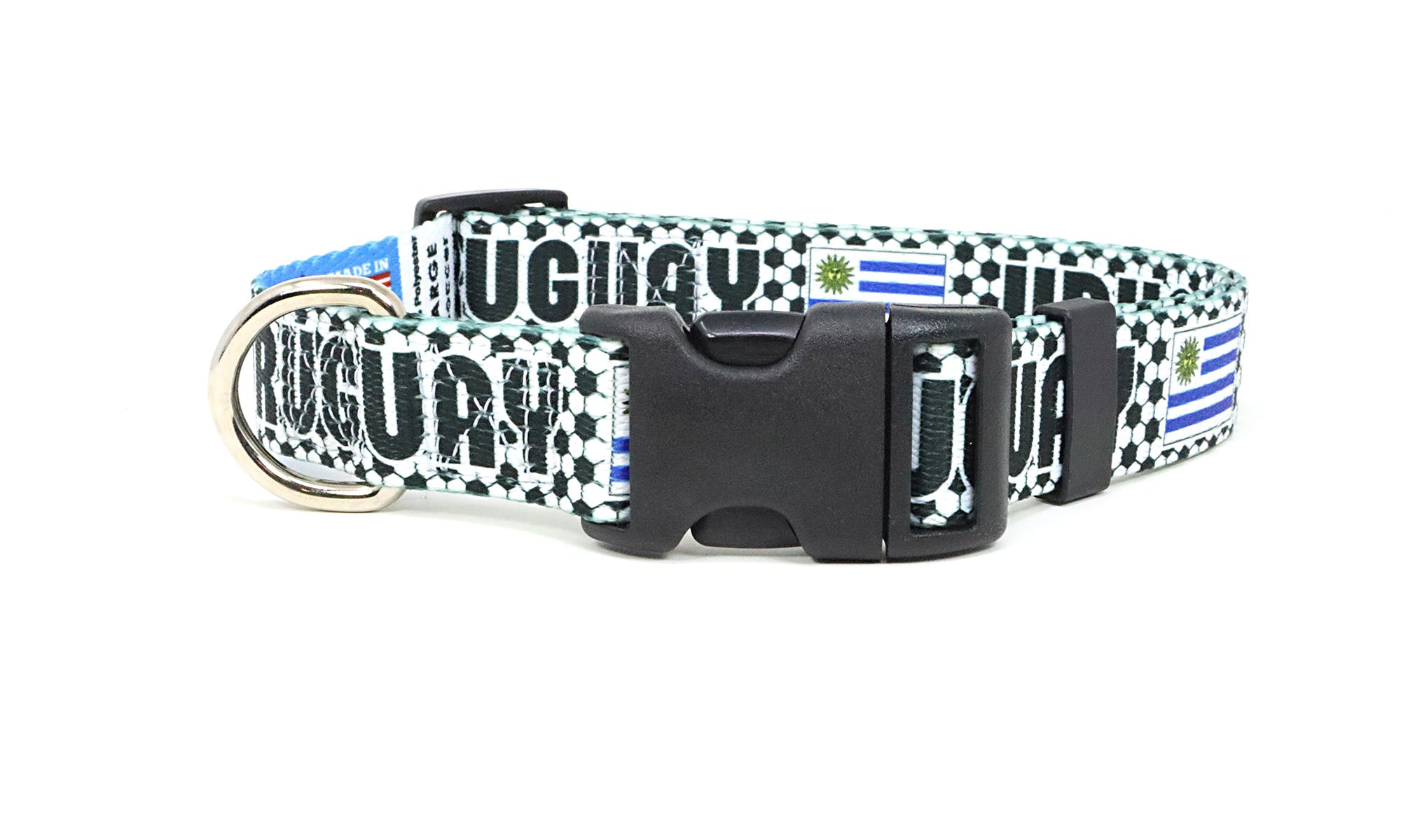 Uruguay Dog Collar for Soccer Fans  | Quick Release or Martingale Style