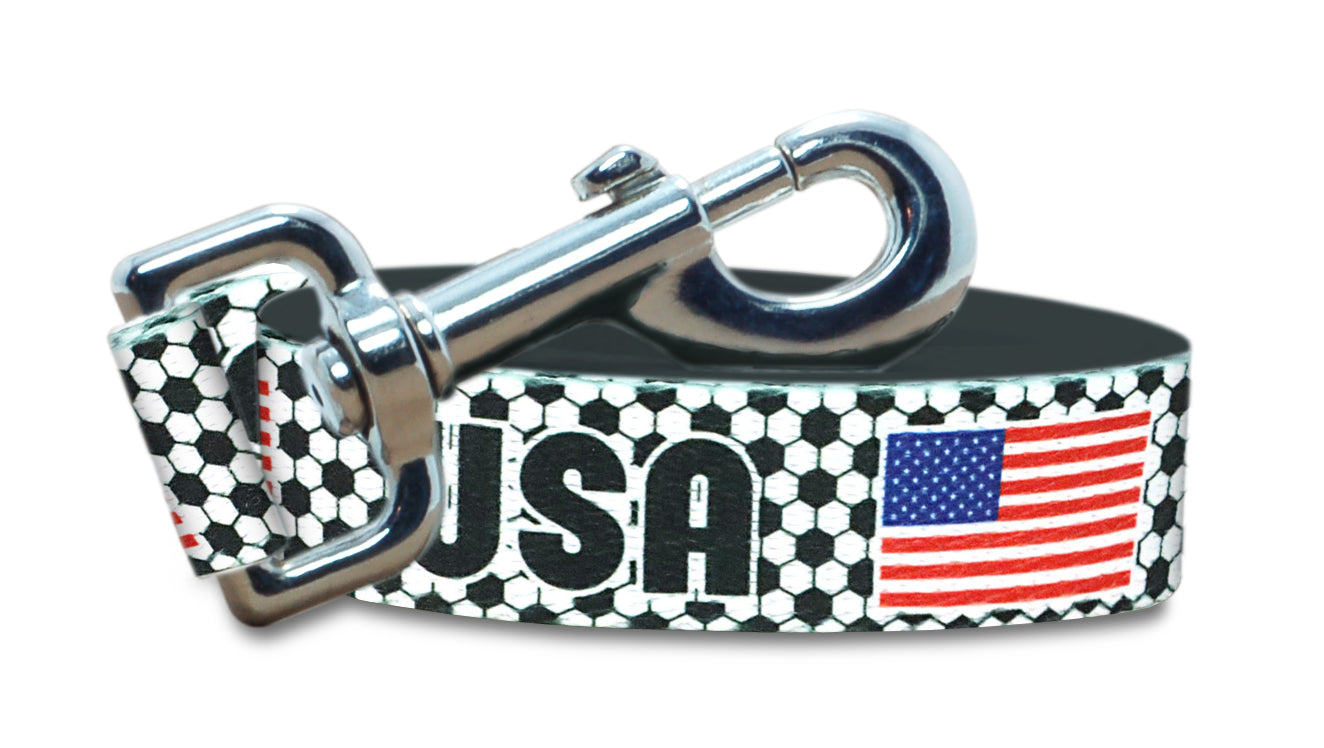USA Dog Leash for Soccer Fans  | 6 or 4 Foot