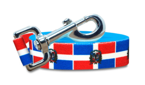 Dominican Republic Dog Leash | 4 Foot and 6 Foot Lengths | Made in USA