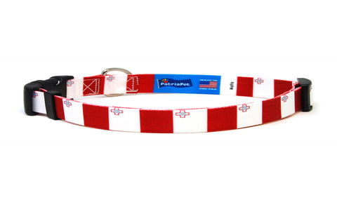 Cat Collar with Malta Flag | Great For National Holidays, Festivals, Parades, Sporting Events, Pride Events