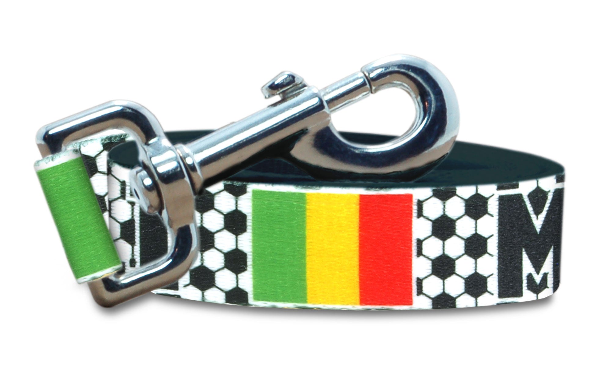 Mali Dog Leash for Soccer Fans | Black or Pink | 6 or 4 Foot