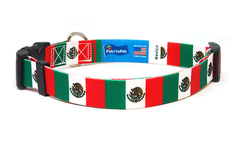 Mexico Dog Collar | Quick Release or Martingale Style | Made in NJ, USA