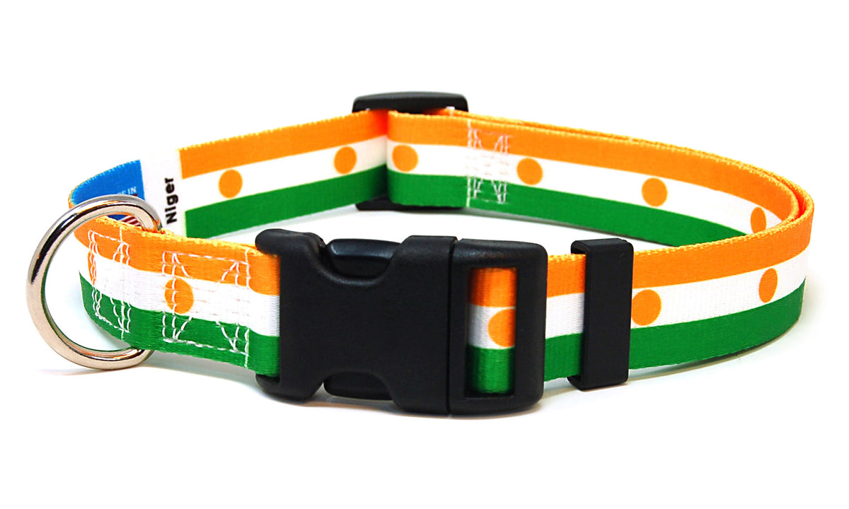 Niger Dog Collar | Quick Release or Martingale Style | Made in NJ, USA