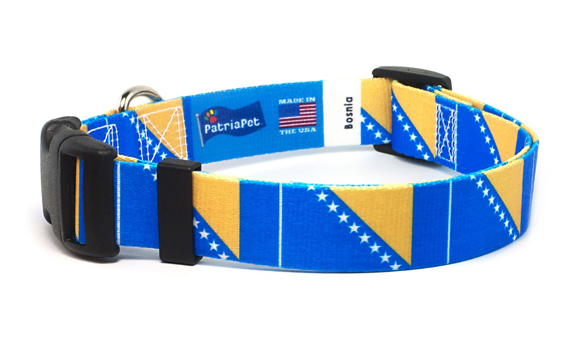 Bosnia Dog Collar | Quick Release or Martingale Style