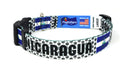 Nicaragua  Dog Collar for Soccer Fans  | Quick Release or Martingale Style