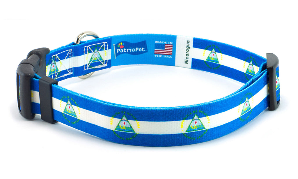 Nicaragua Dog Collar | Quick Release or Martingale Style