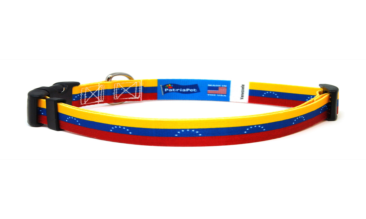 Cat Collar with Venezuela Flag | Great For National Holidays, Festivals, Parades, Sporting Events, Pride Events
