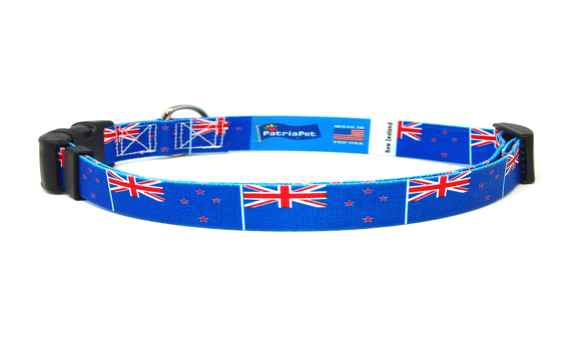 Cat Collar with New Zealand Flag | Great For National Holidays, Festivals, Parades, Sporting Events, Pride Events