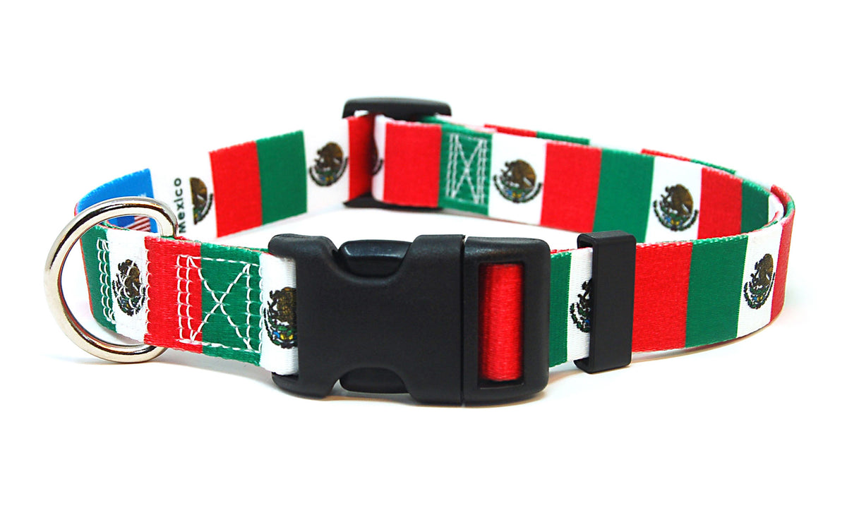 Mexico Dog Collar | Quick Release or Martingale Style | Made in NJ, USA