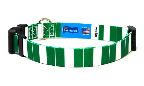 Nigeria Dog Collar | Quick Release or Martingale Style | Made in NJ, USA