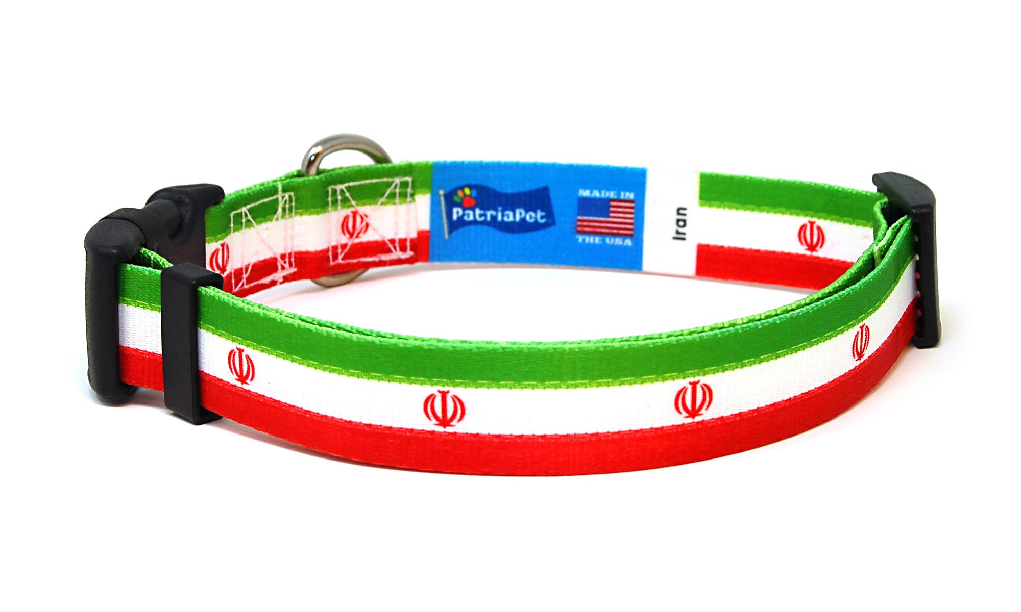 Iran Dog Collar | Quick Release or Martingale Style | Made in NJ, USA