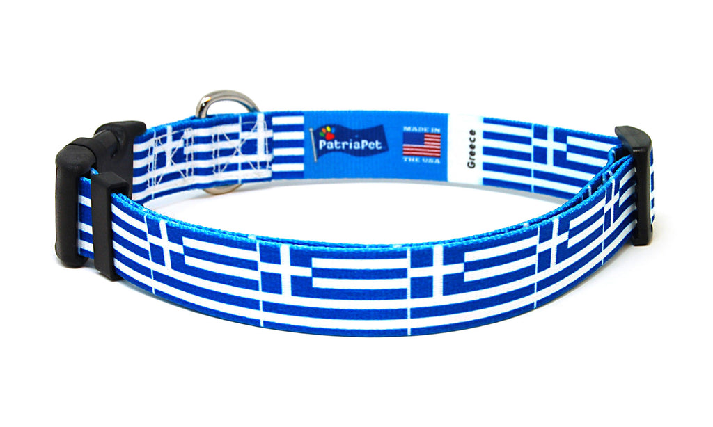 Greek Dog Collar | Quick Release or Martingale Style