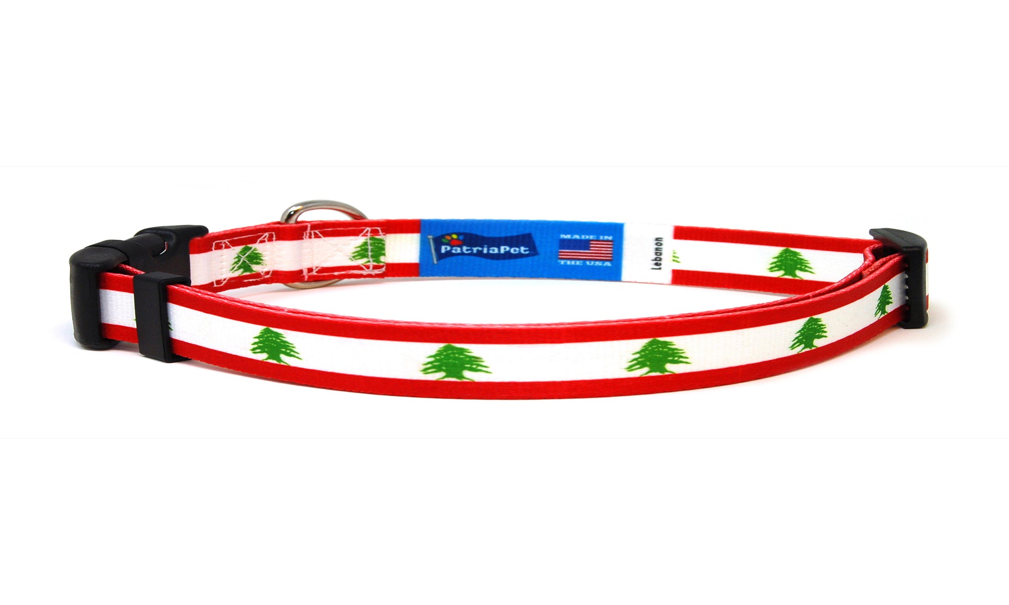 Cat Collar with Lebanon Flag | Great For National Holidays, Festivals, Parades, Sporting Events, Pride Events