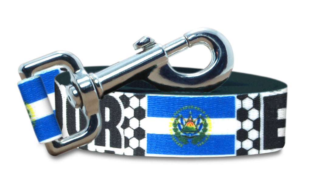 El Salvador Dog Leash for Soccer Fans  | 6 or 4 Foot