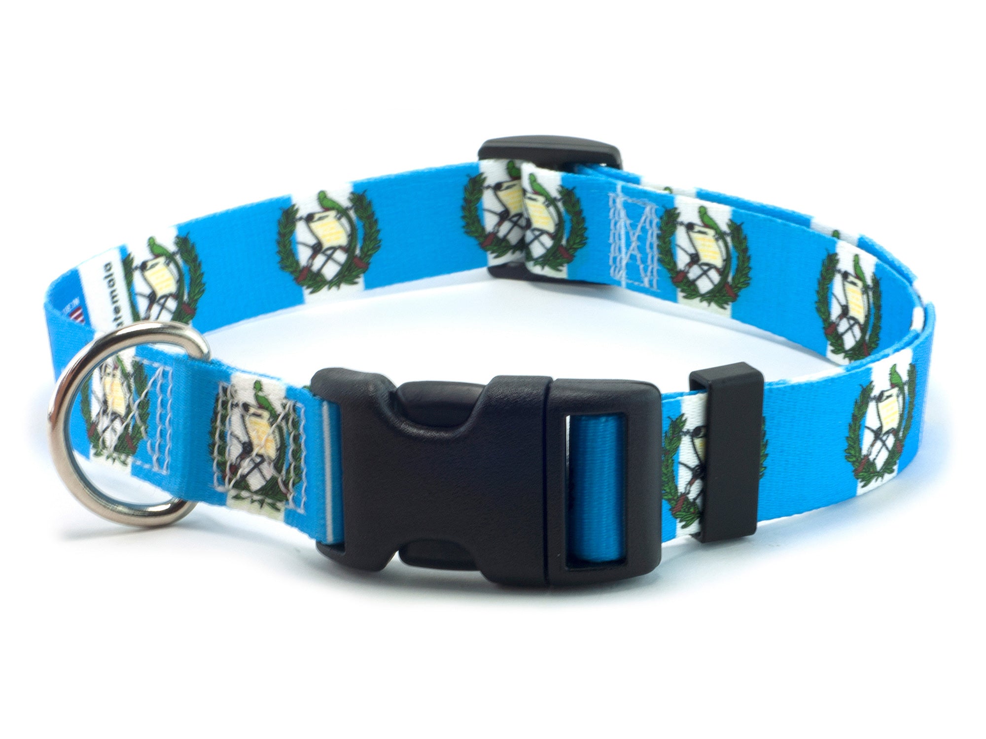 Dog collar with guatemala flag