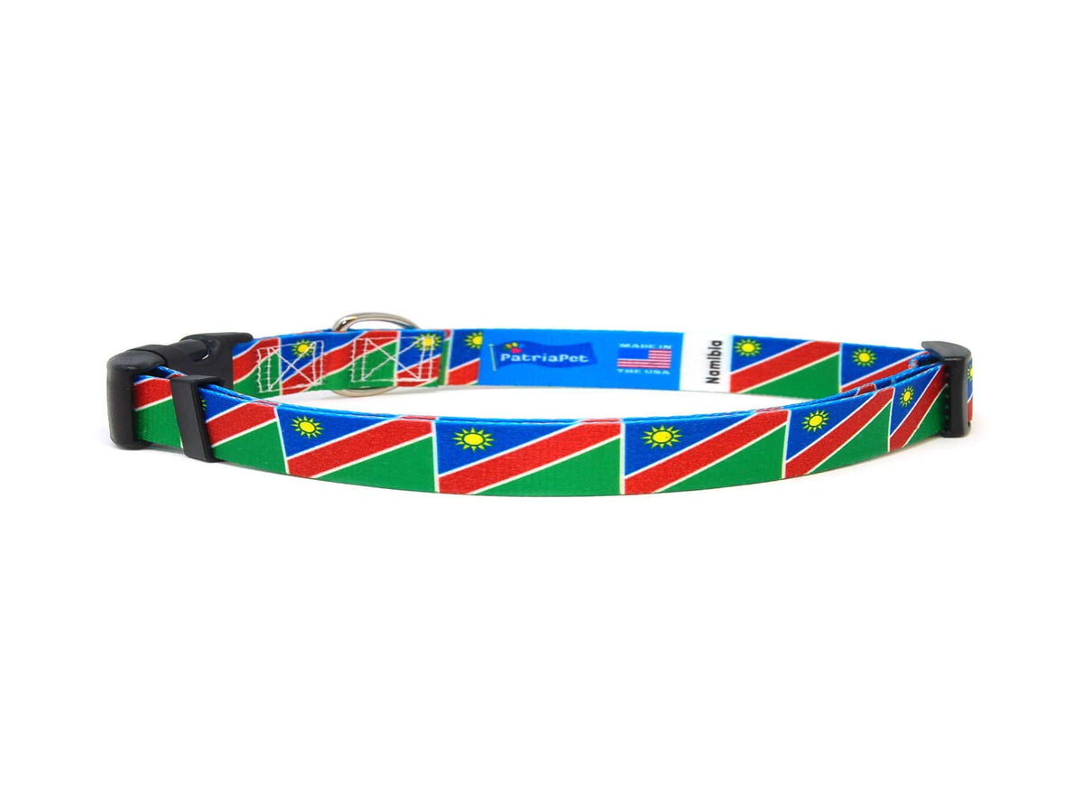 Cat Collar with Namibia Flag | Great For National Holidays, Festivals, Parades, Sporting Events, Pride Events